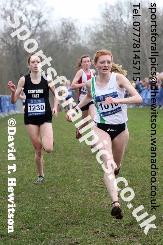Senior womens Inter Counties Cross Country, Prestwold Hall, Loughborough. Photo: David T. Hewitson/Sports for All Pics